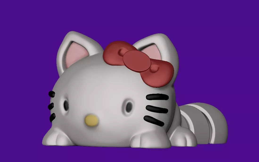 Flex Kitty 3D print model