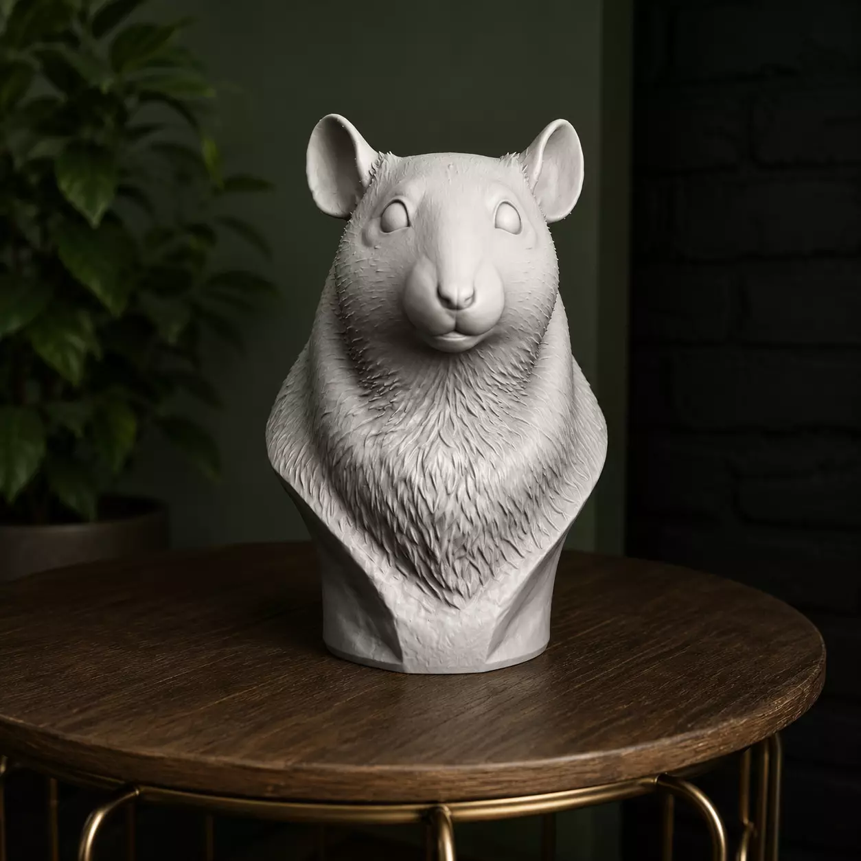 Rat Bust 3D print model