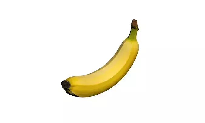 Banana Tropical Fruit Food 3D model 2