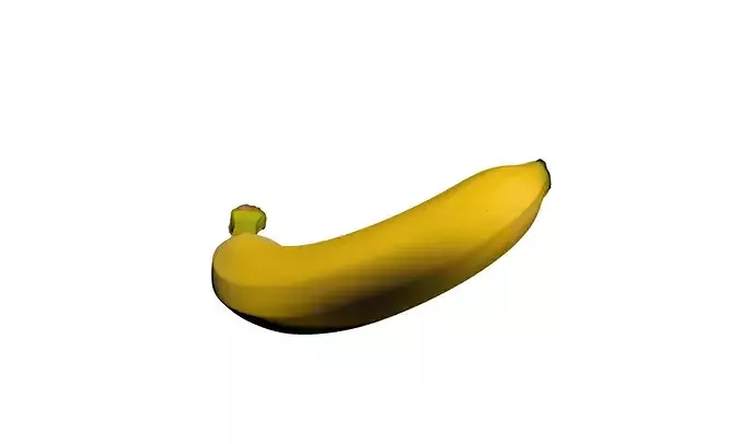 Banana Tropical Fruit Food 3D model 6