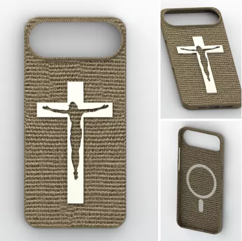 Crucifix Relief MagSafe Case 3D print model