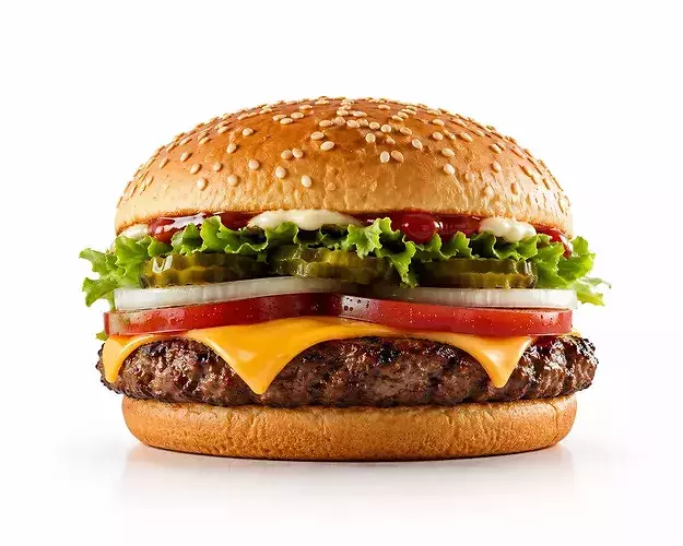 Burger Hamburger Fast Food 3D model