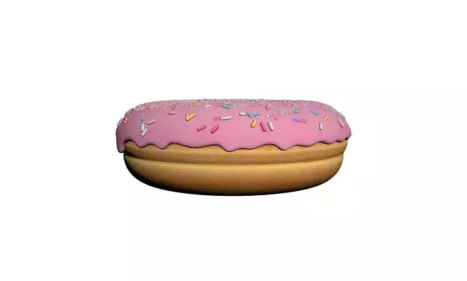 Donut Colorful Sweet Dessert 3D model 3