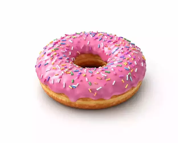 Donut Colorful Sweet Dessert 3D model