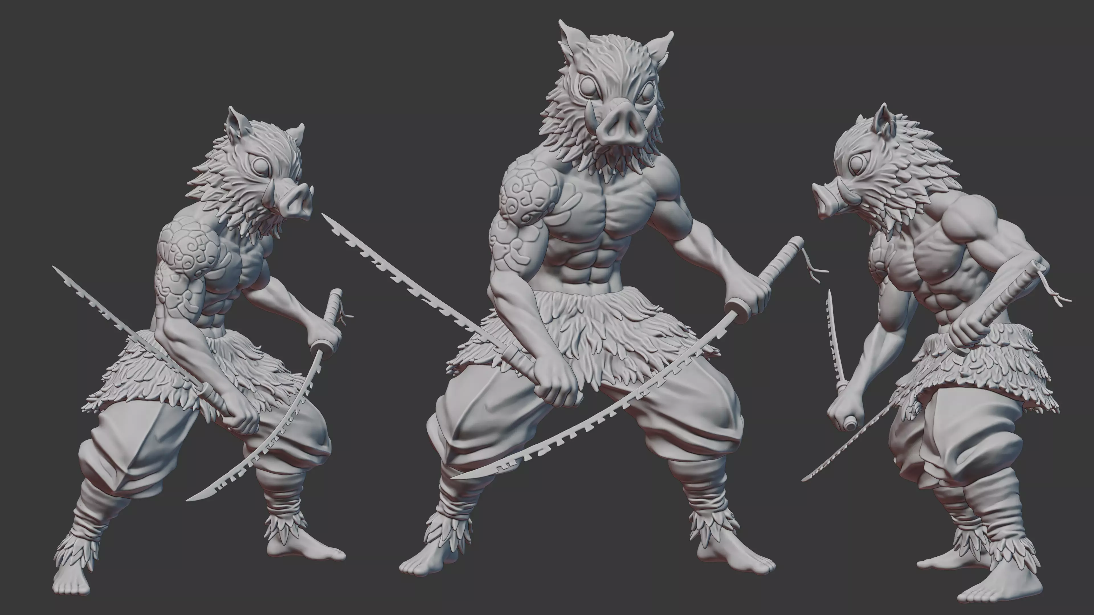 Inosuke Demon Slayer 3D print model