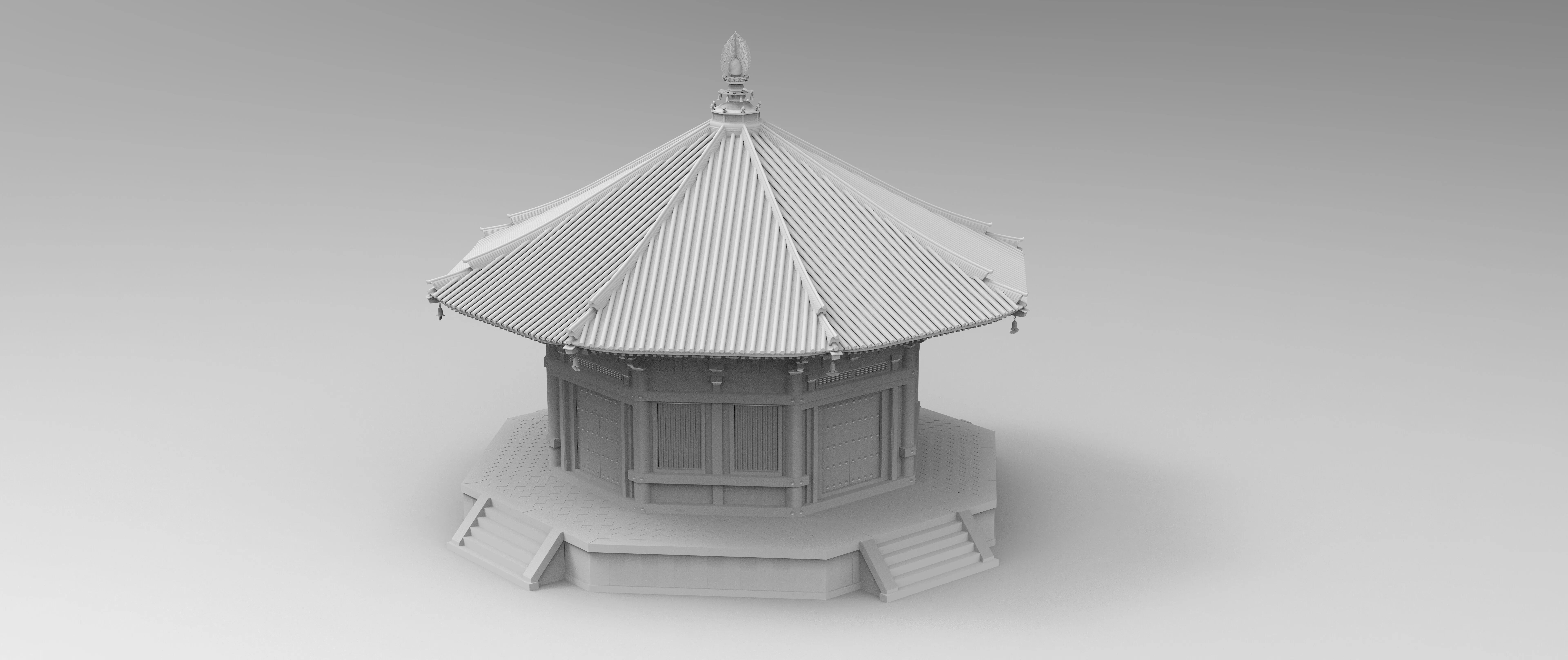 Temple Hokuendo 3D model