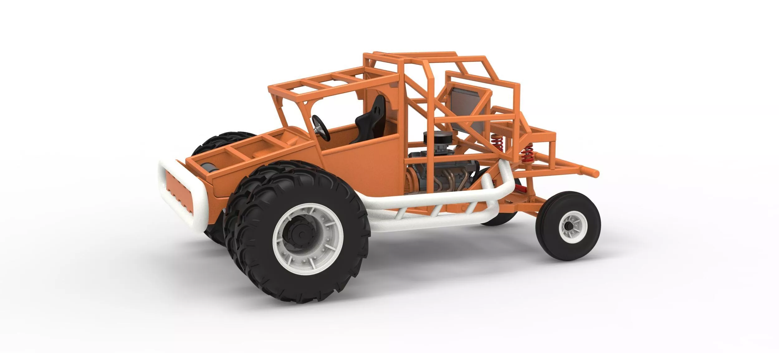 Racing Combine Harvester Base Scale 1 to 25 3D print model