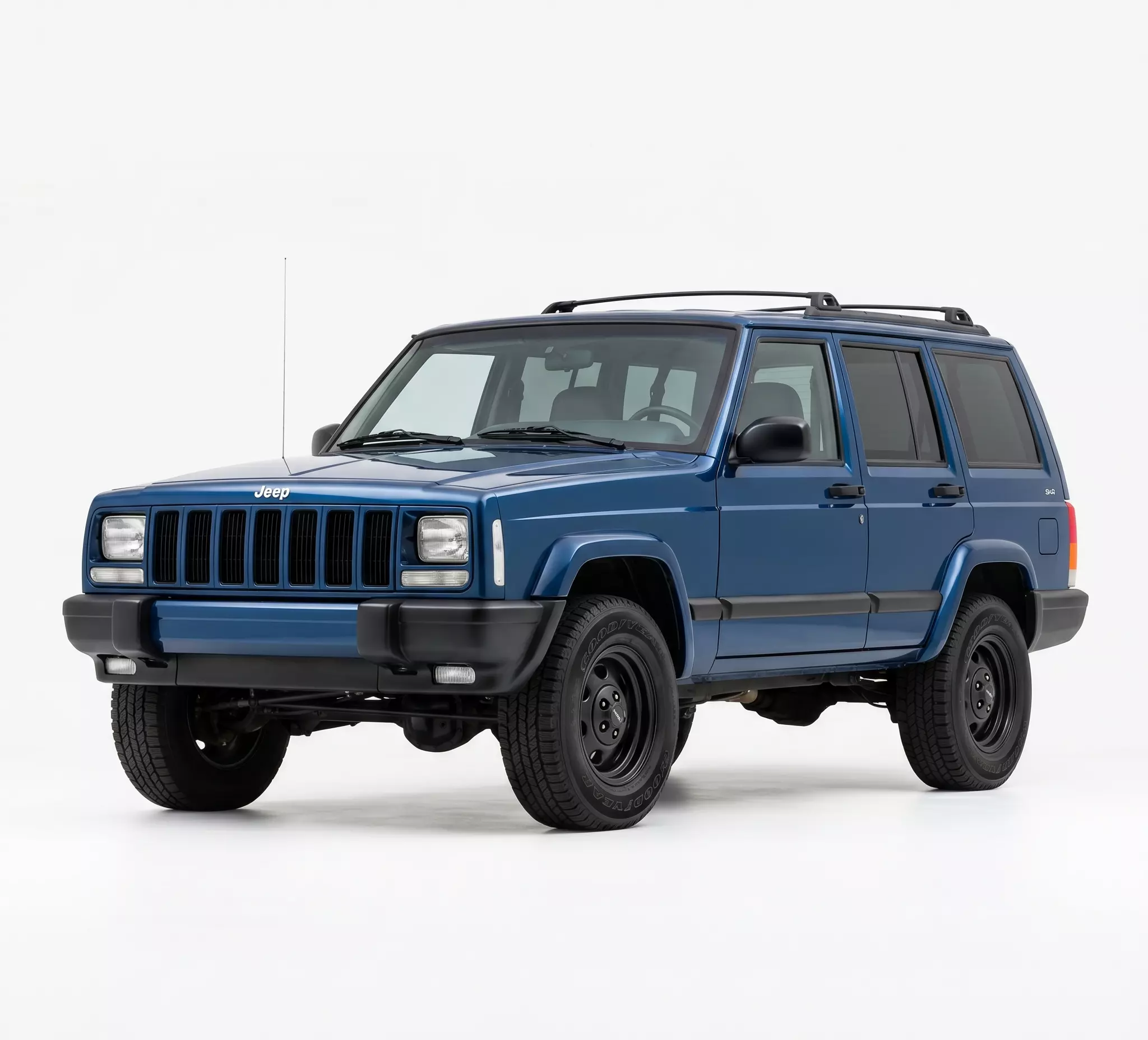 Classic Jeep Cherokee XJ SUV Low-poly 3D model