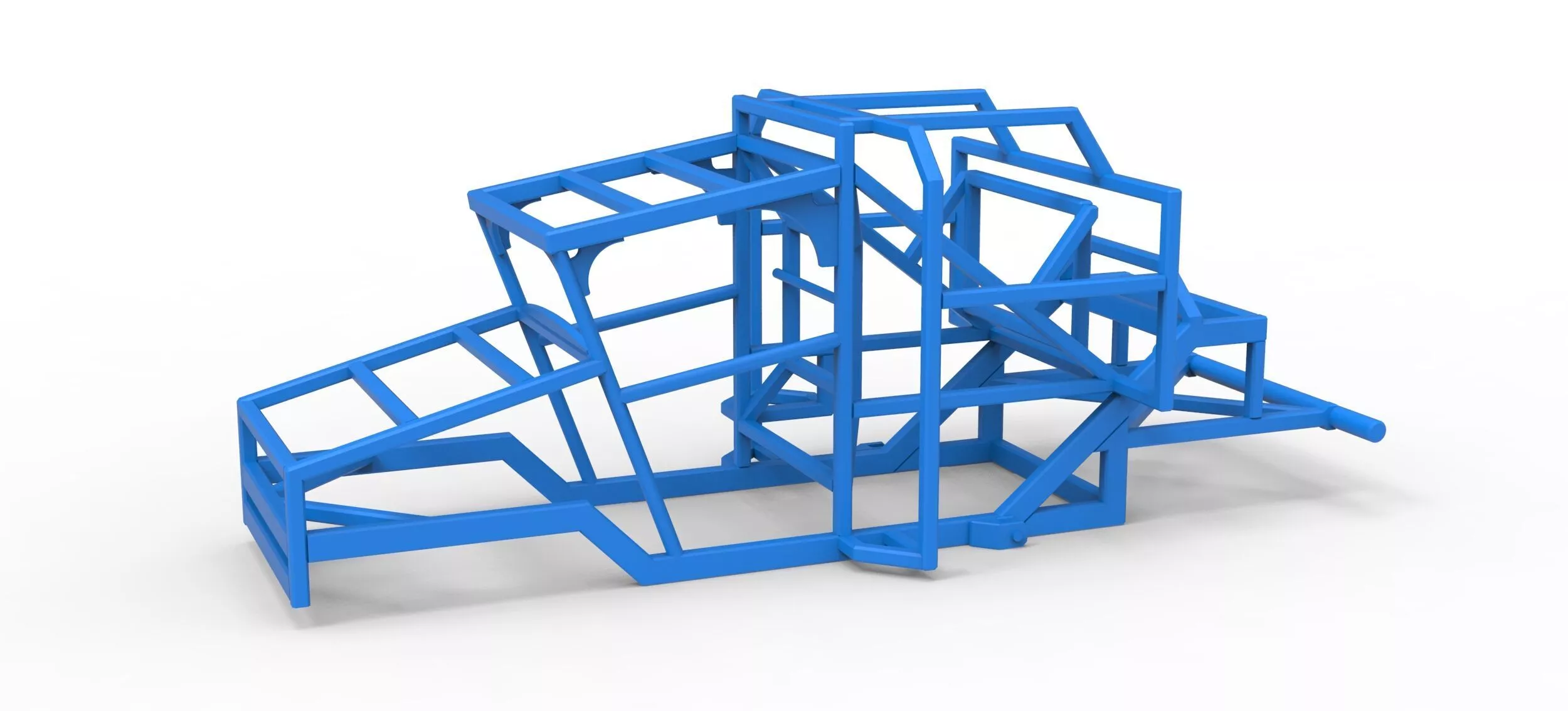 Frame of Racing Combine Harvester Scale 1 to 25 3D print model