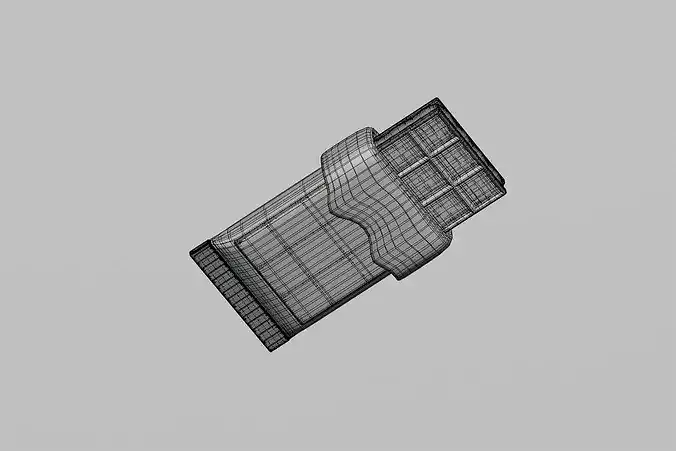 Chocolate With Pack  Low-poly 3D model 7