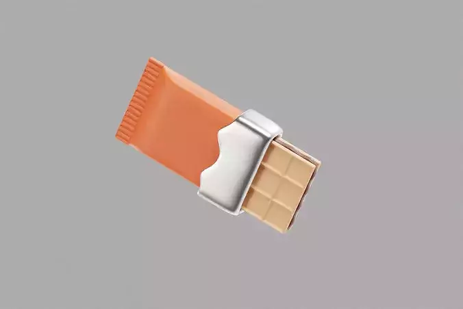 Chocolate With Pack  Low-poly 3D model 4