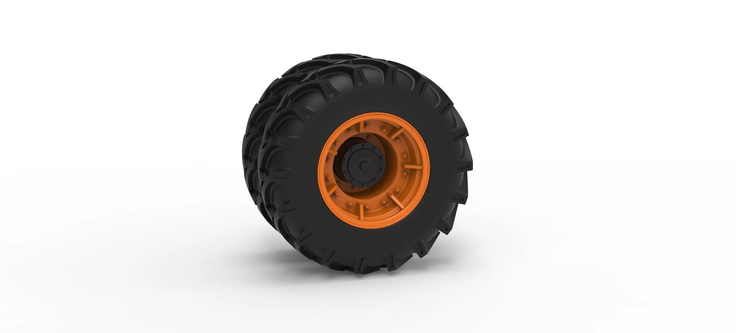 Front wheel of Racing Combine Harvester Version 2 Scale 1 to 25 3D print model