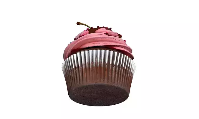 Cupcake Sweet Dessert Bakery 3D model 5