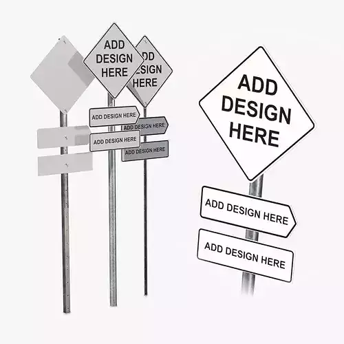 Road Signs - Customizable Diamond Sign Assembly