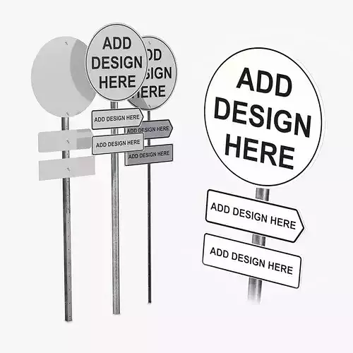 Road Signs - Customizable Circular Sign Assembly