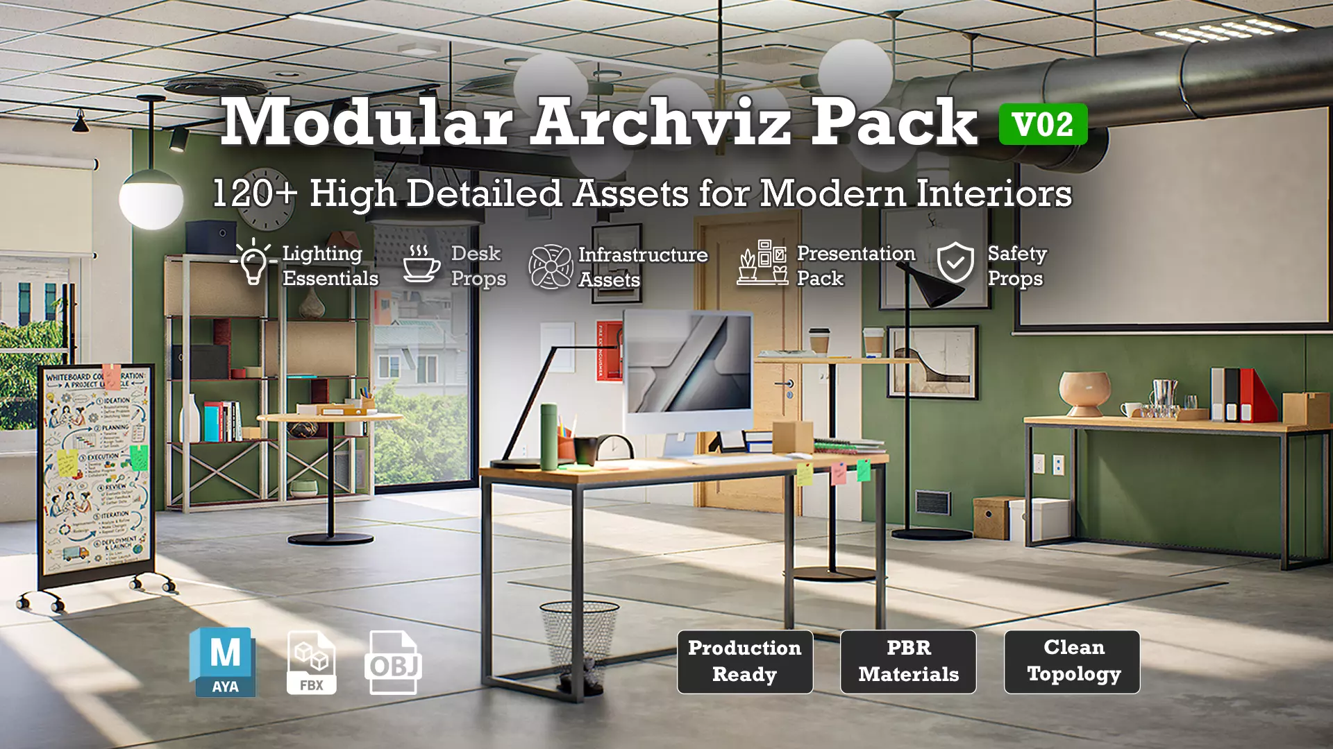 Modular Archviz Pack V02 3D model