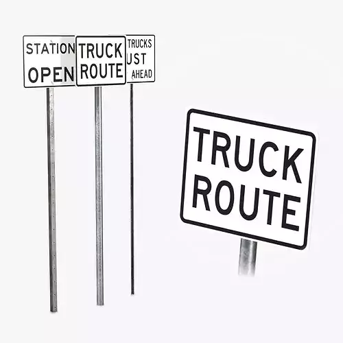 Road Signs - Truck And Weigh Stations