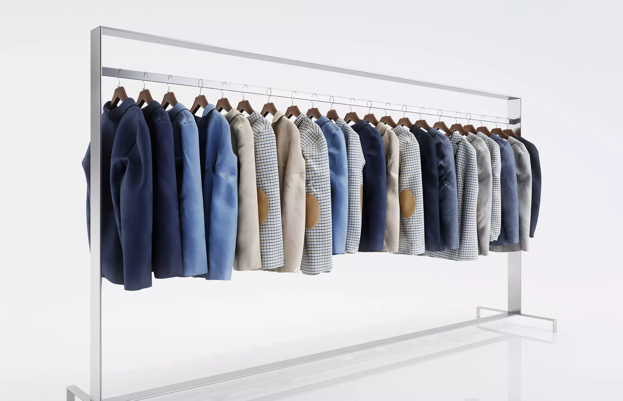 Various jackets for men 3D model