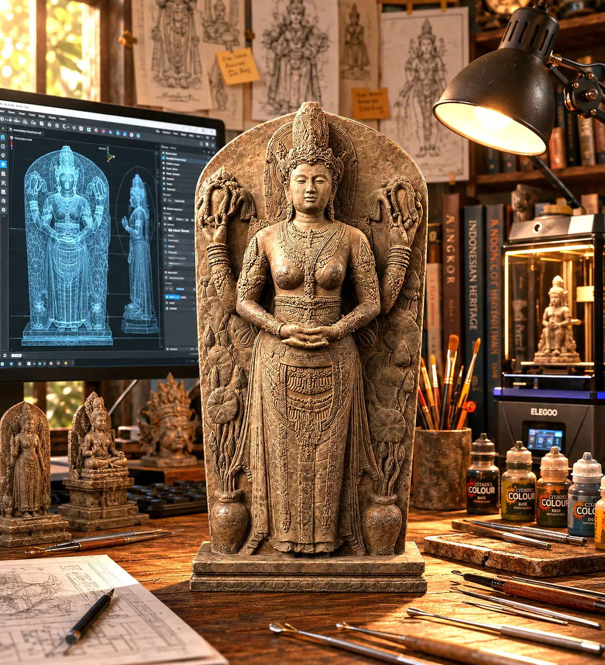 Arca Tribhuwana Tunggadewi 3D print model