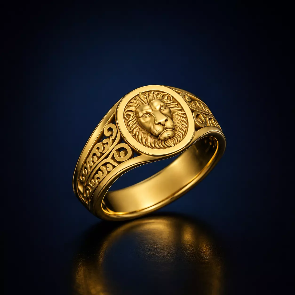 Imperial Lion Ring 3D print model