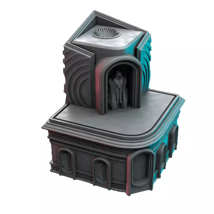 Temple Forcetemple 3D Print STL Miniature RPG 3D print model