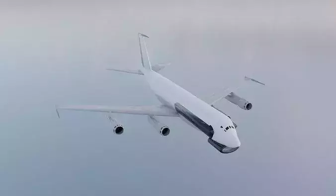 RC-135B Style Military Jet - Custom 1950s Transport