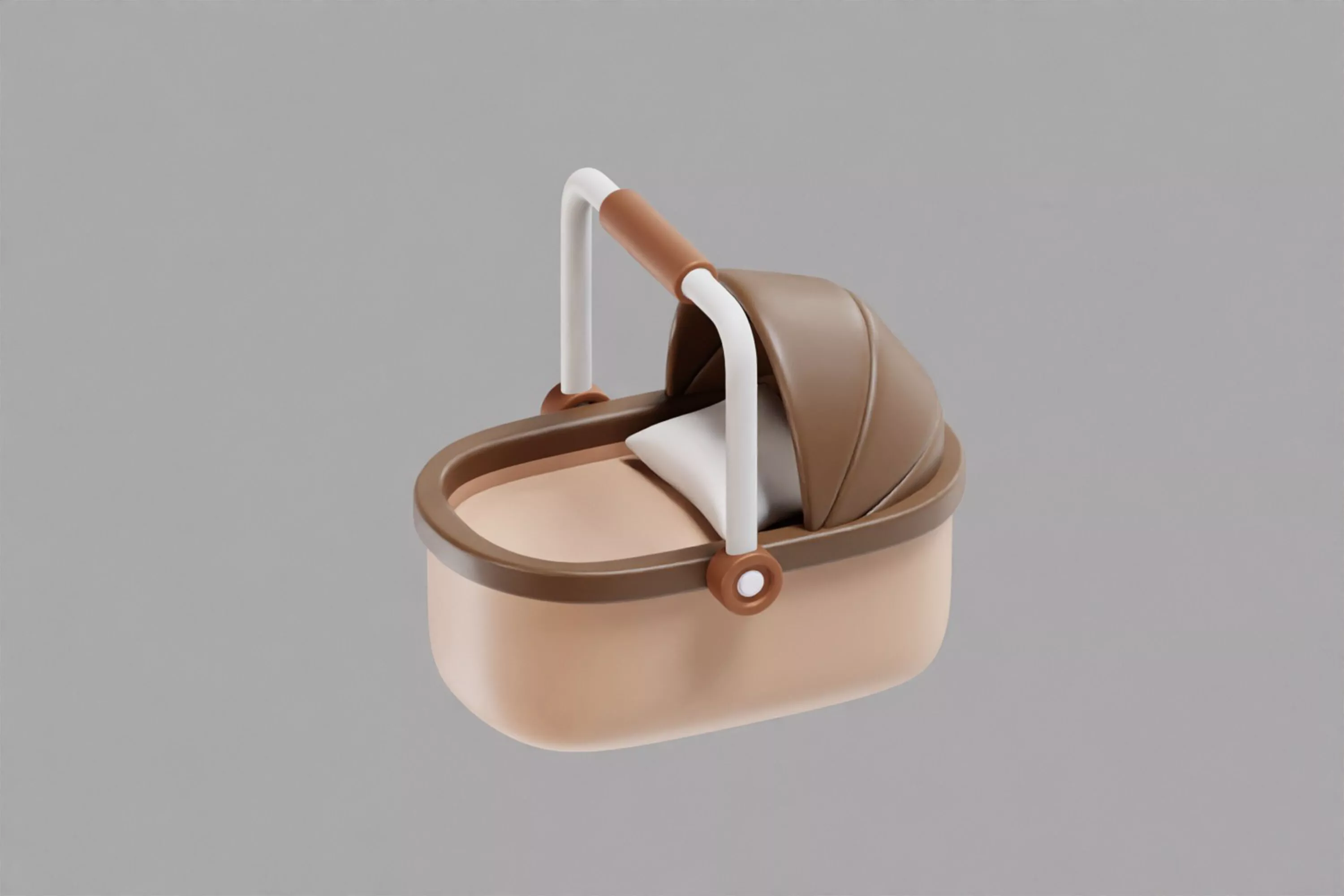 Baby carrier Low-poly 3D model