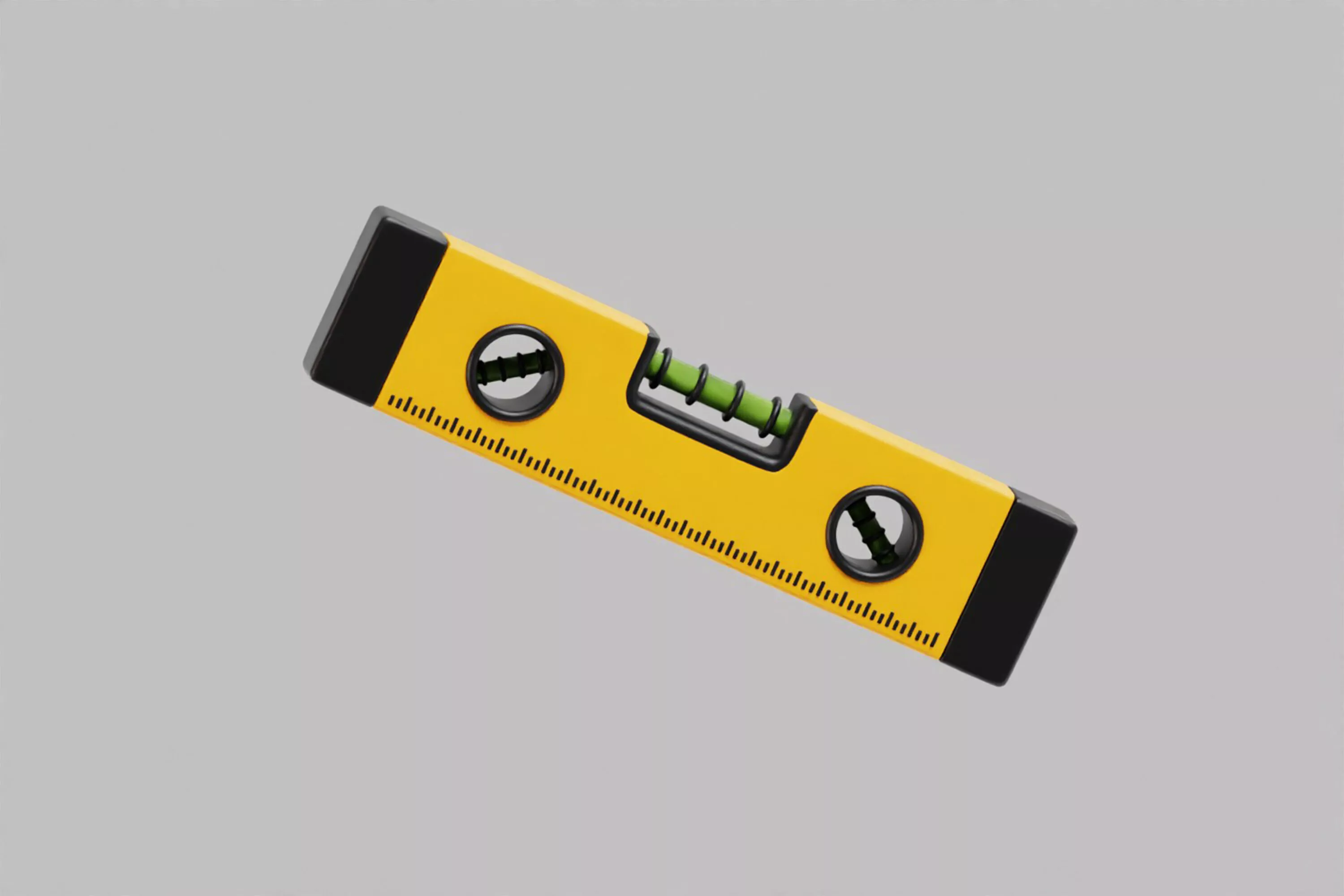Spirit level Low-poly 3D model