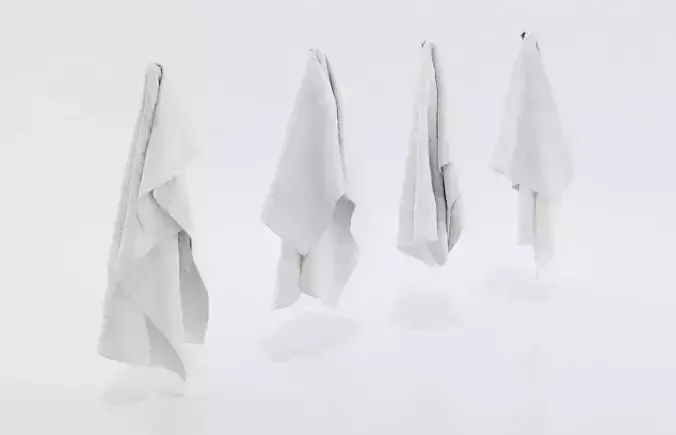 White towels