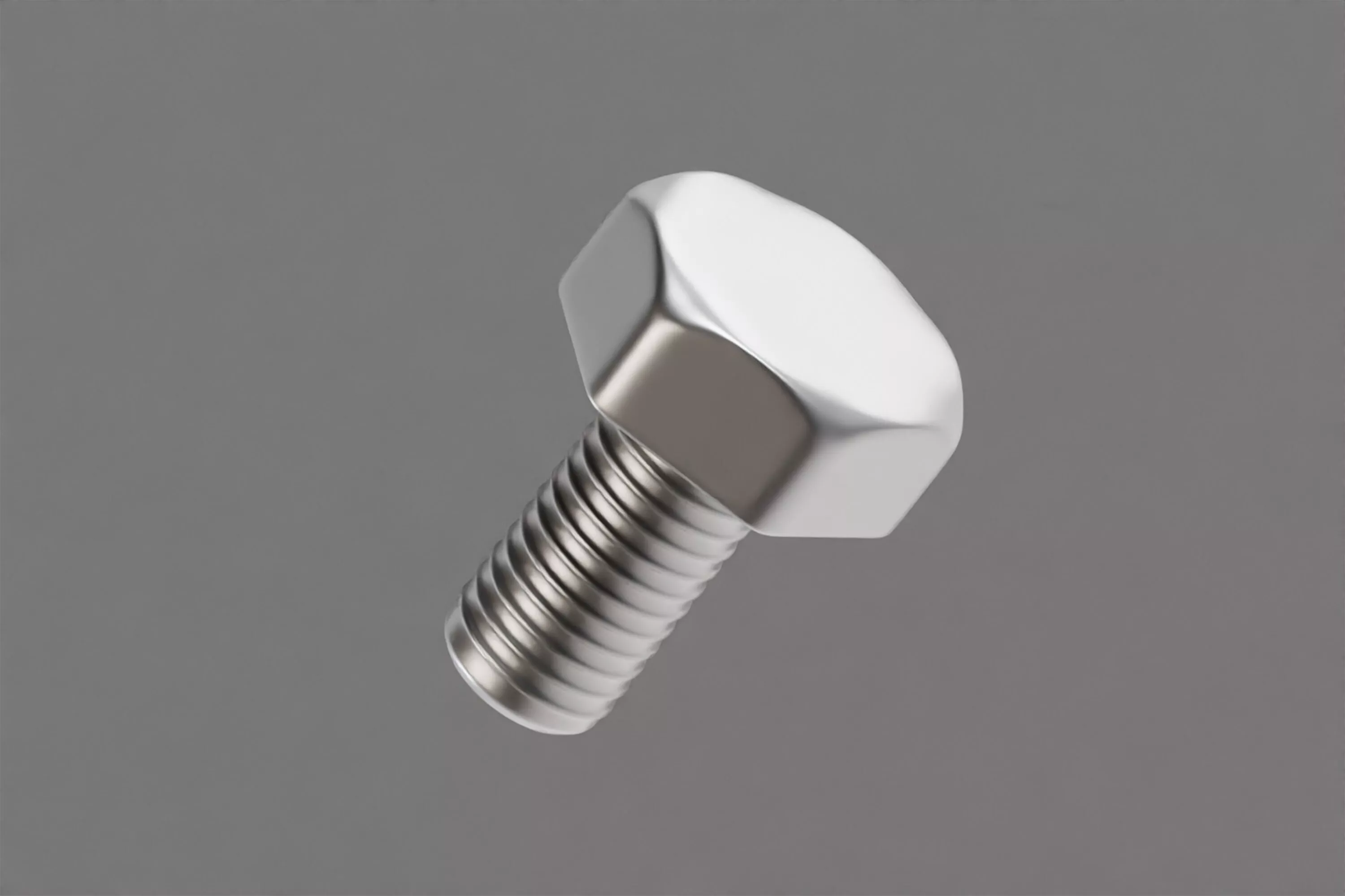 Bolt Metalic Low-poly 3D model