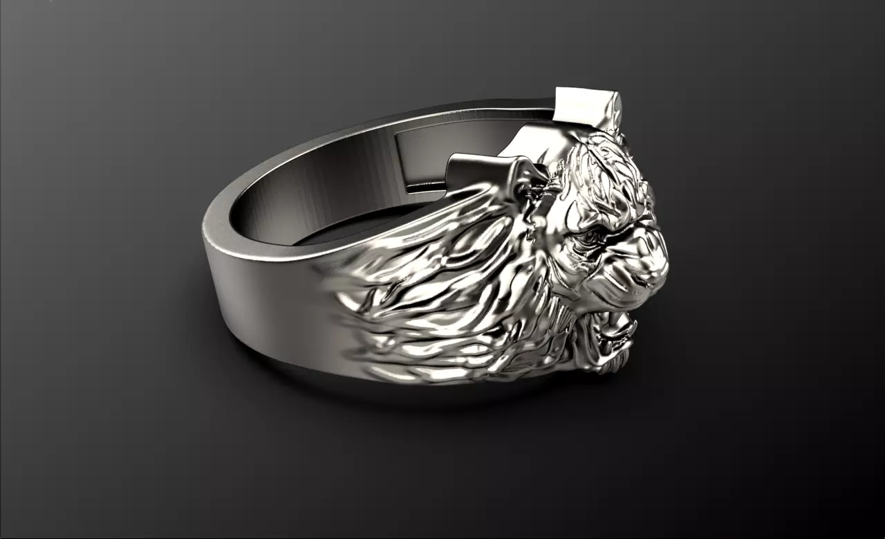 tiger ring 00026 3D print model