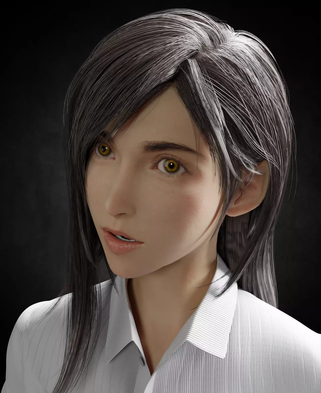 Tifa Lockhart fanart PBR 8k highdetails rigged 2026 3D model