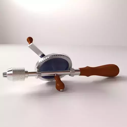 Manual Drill 3D model