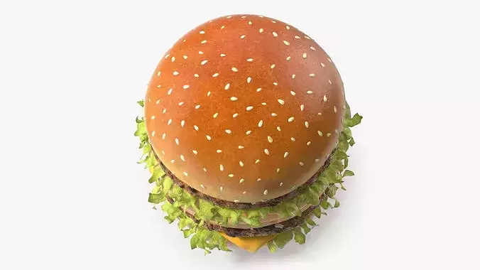 McDonalds Big Mac Burger 3D model 5