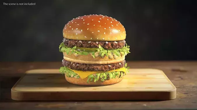 McDonalds Big Mac Burger 3D model 2