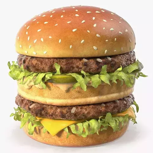 McDonalds Big Mac Burger 3D model 6