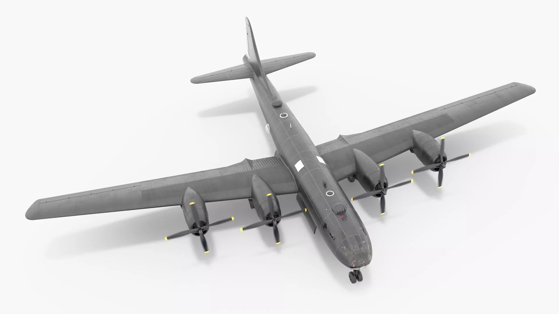 Heavy Strike Bomber Black Rigged for Maya 3D model