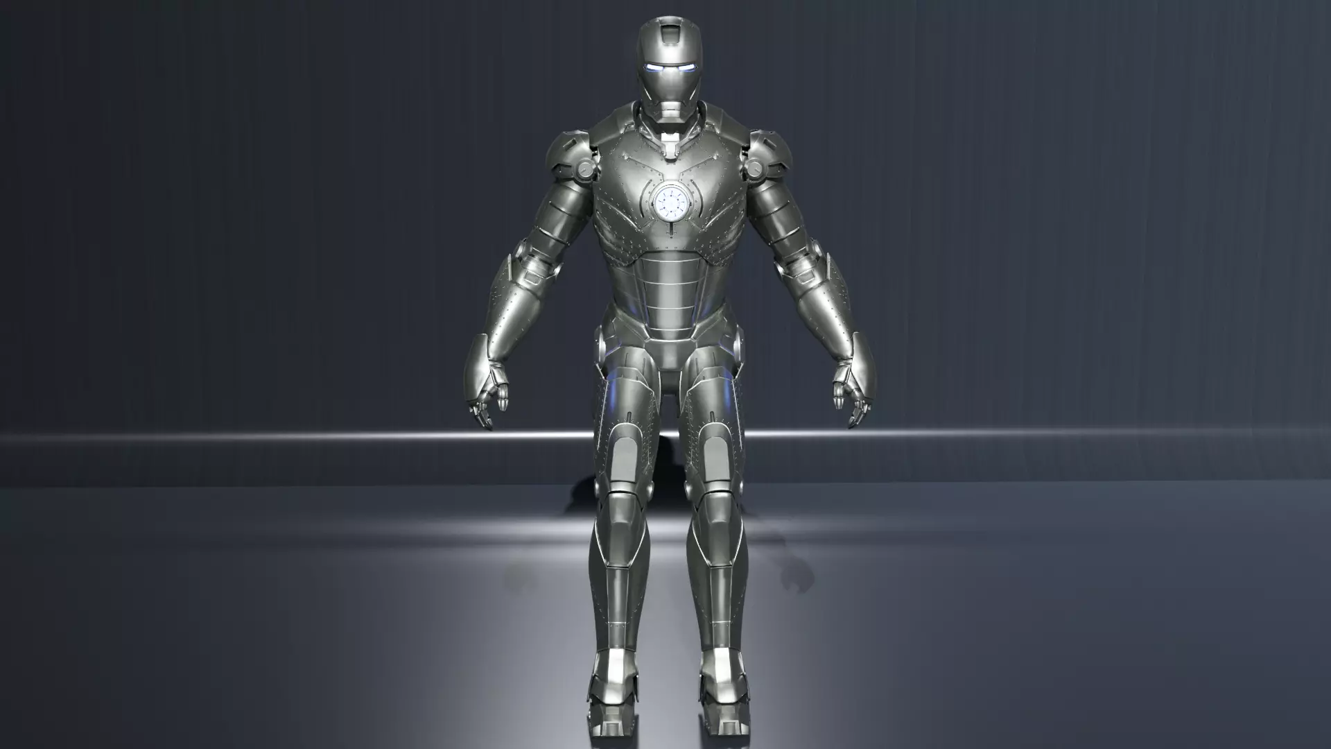 Ironman MKII Low-poly 3D model