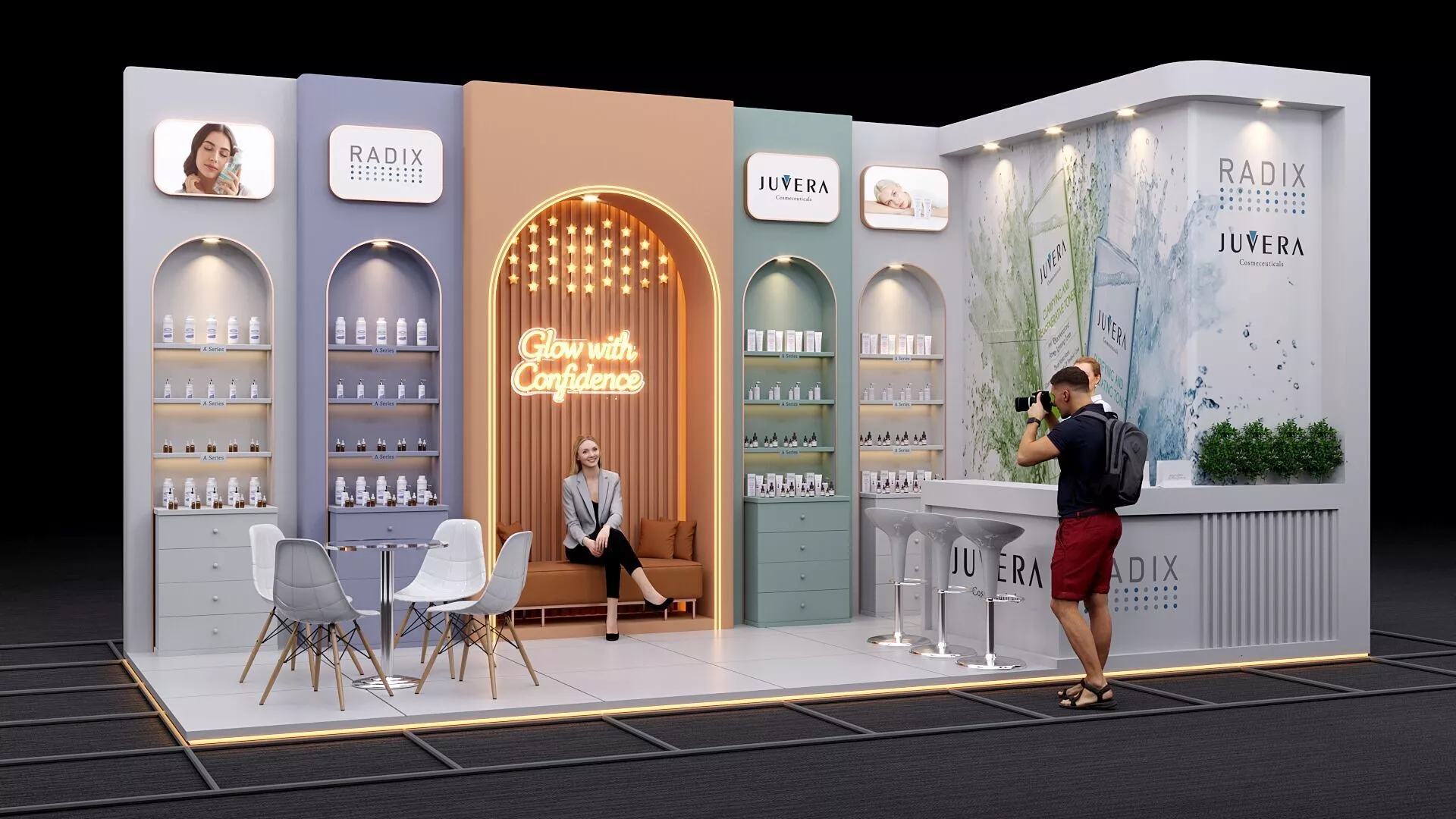 11-Modern Exhibition Booth 3d Model 7x3m - 3ds Max 3D model
