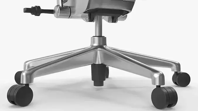 Herman Miller Aeron Ergonomic Office Chair Black 3D model 7