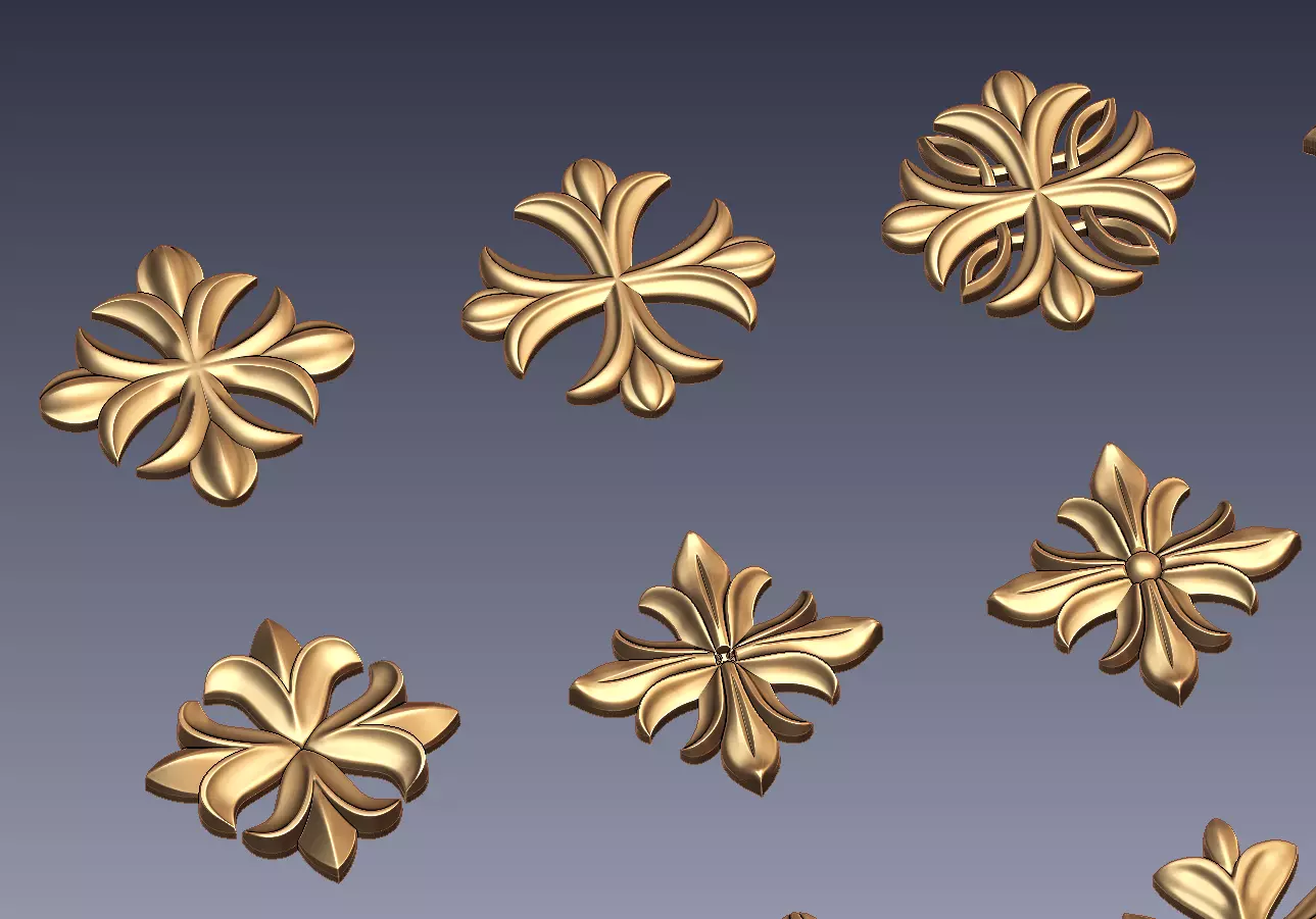 18 Coptic Cross STL Pack High Precision Relief 3D print model