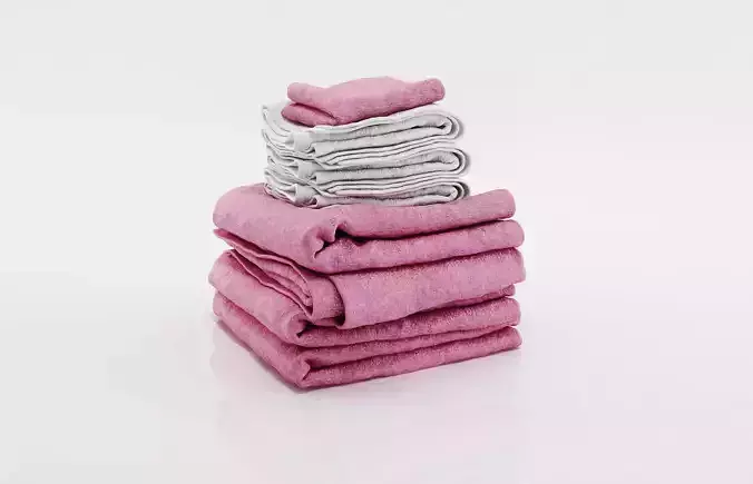 Bundle of small and big towels