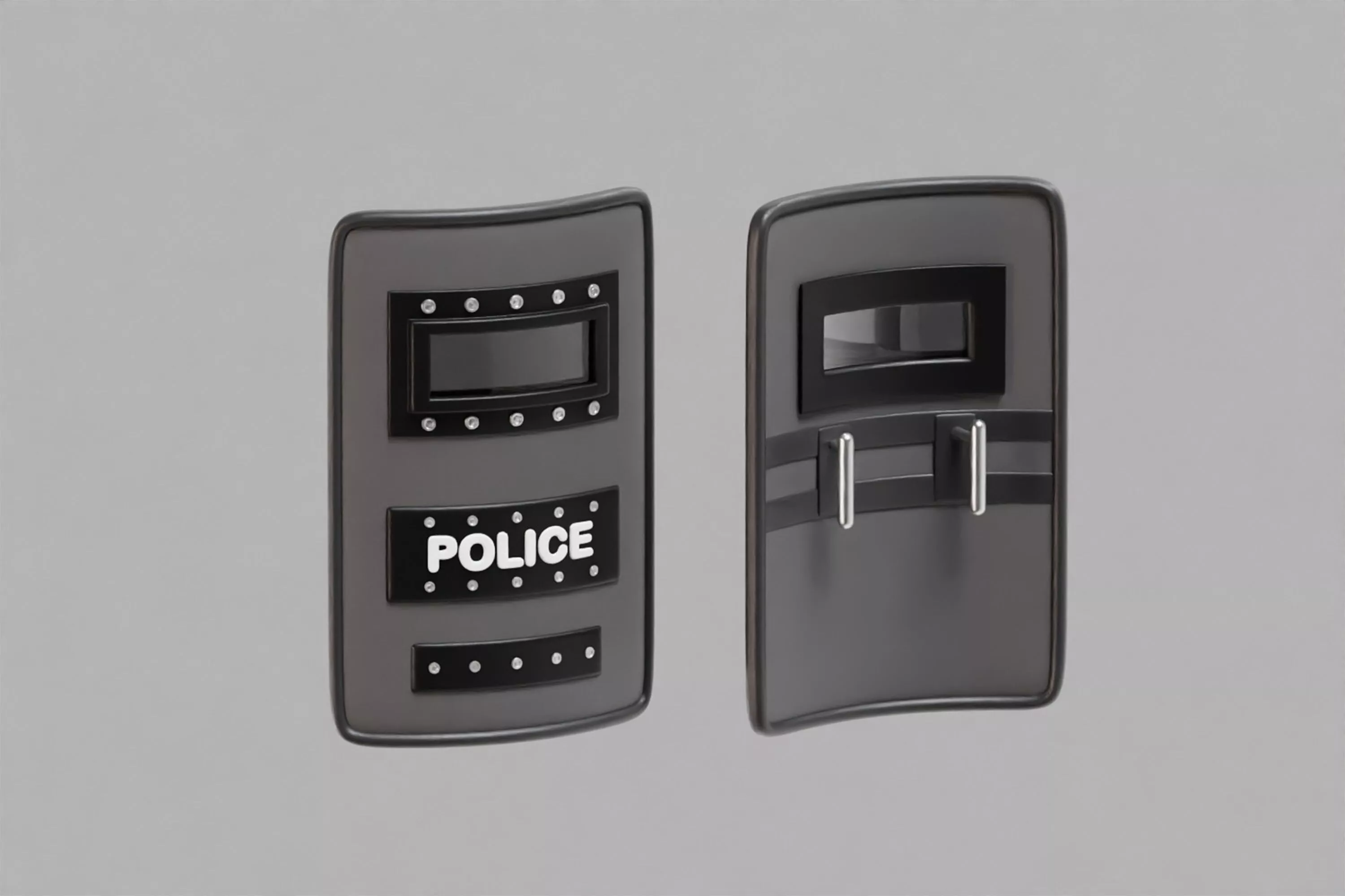 Police Riot Shield Low-poly 3D model