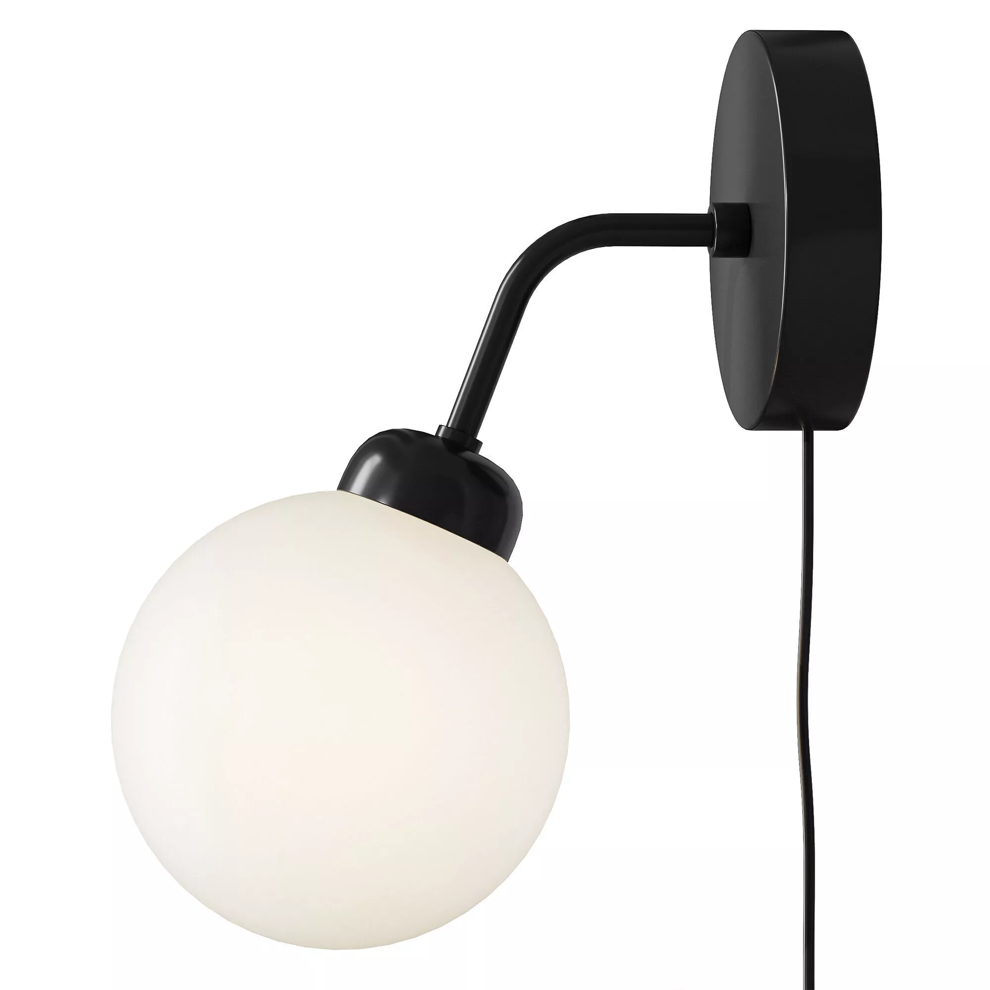 Nuura Apiales Wall Lamp Satin Black with Cord 3D model