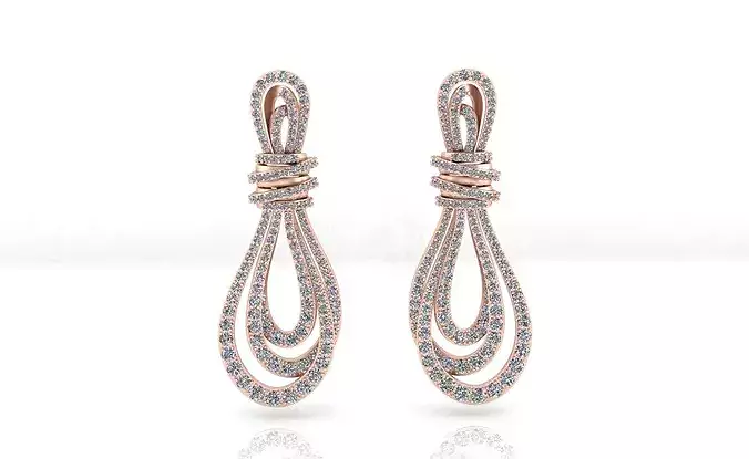 knot high jewelry earring