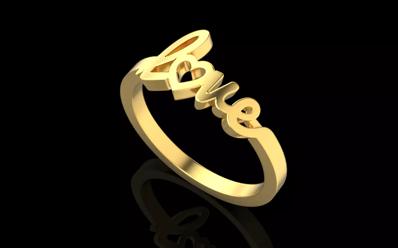 love ring 0074 3D print model