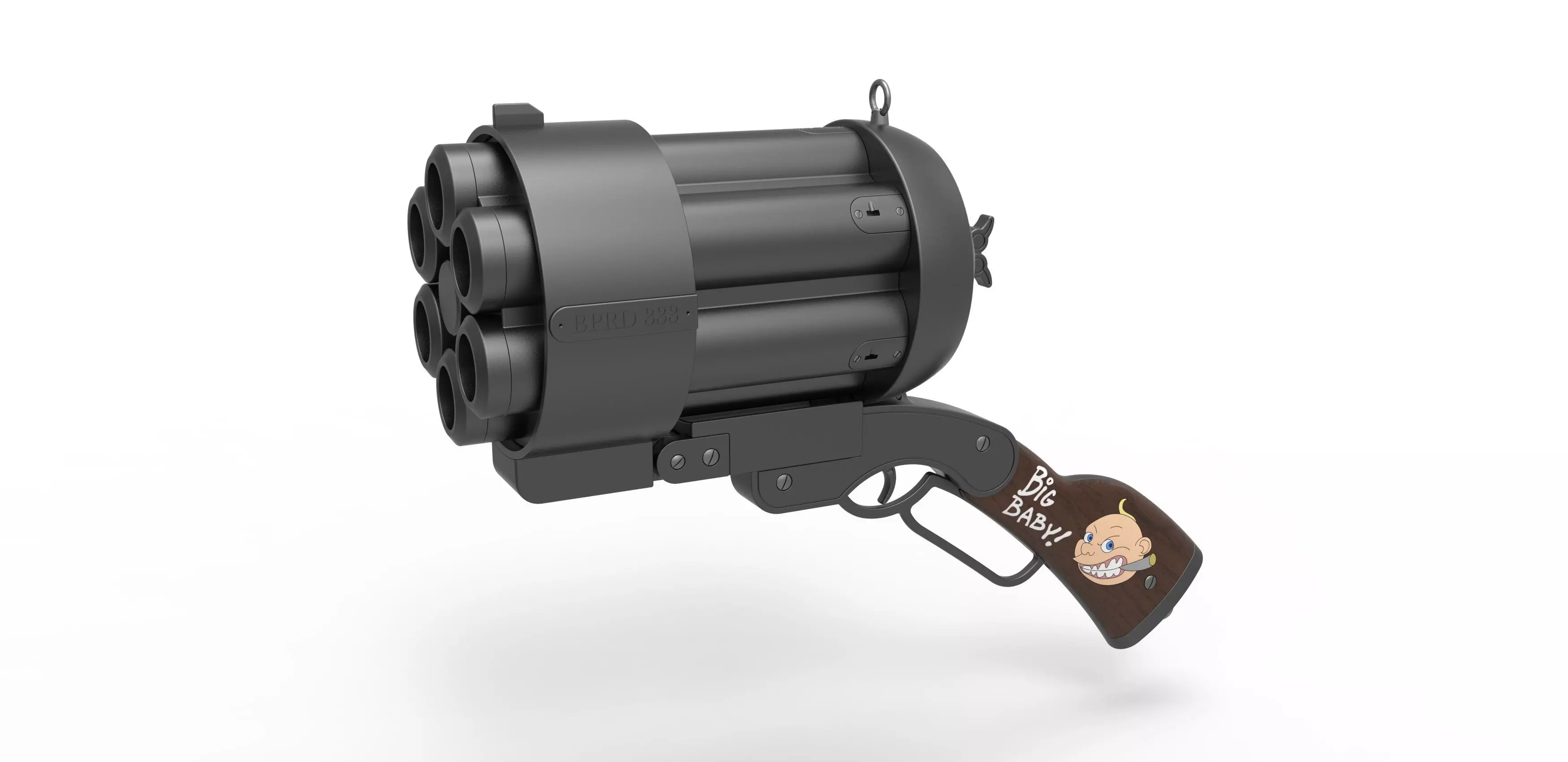 Big Baby Revolver from the movie Hellboy 2 The Golden Army 2008 3D model