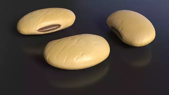 Golden Soybean Food 3D model 3