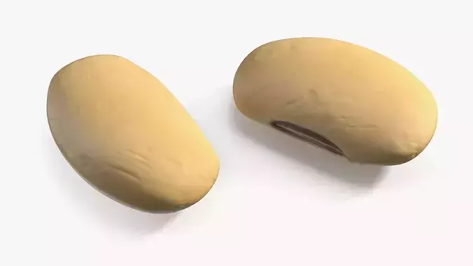 Golden Soybean Food 3D model 5