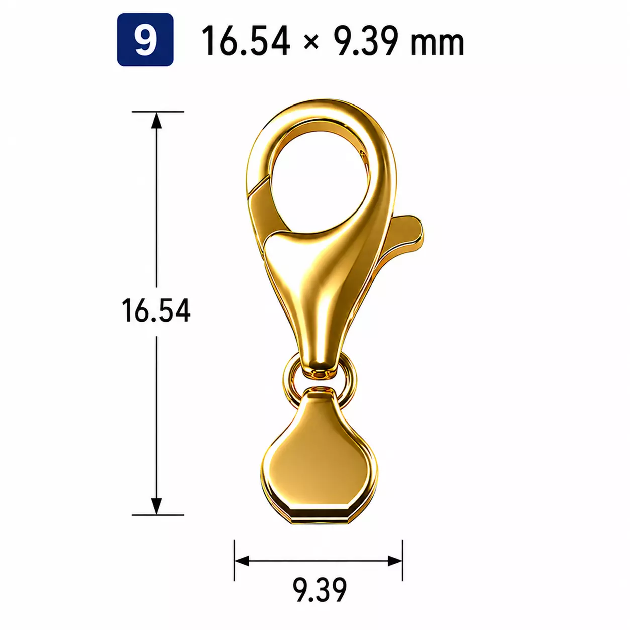 17mm Lobster Clasp Lock 3D print model
